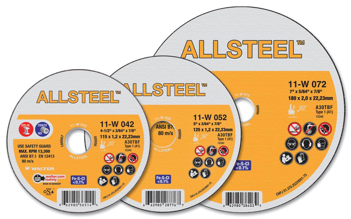 WALTER ALLSTEEL™ Meule à tronçonner type 1