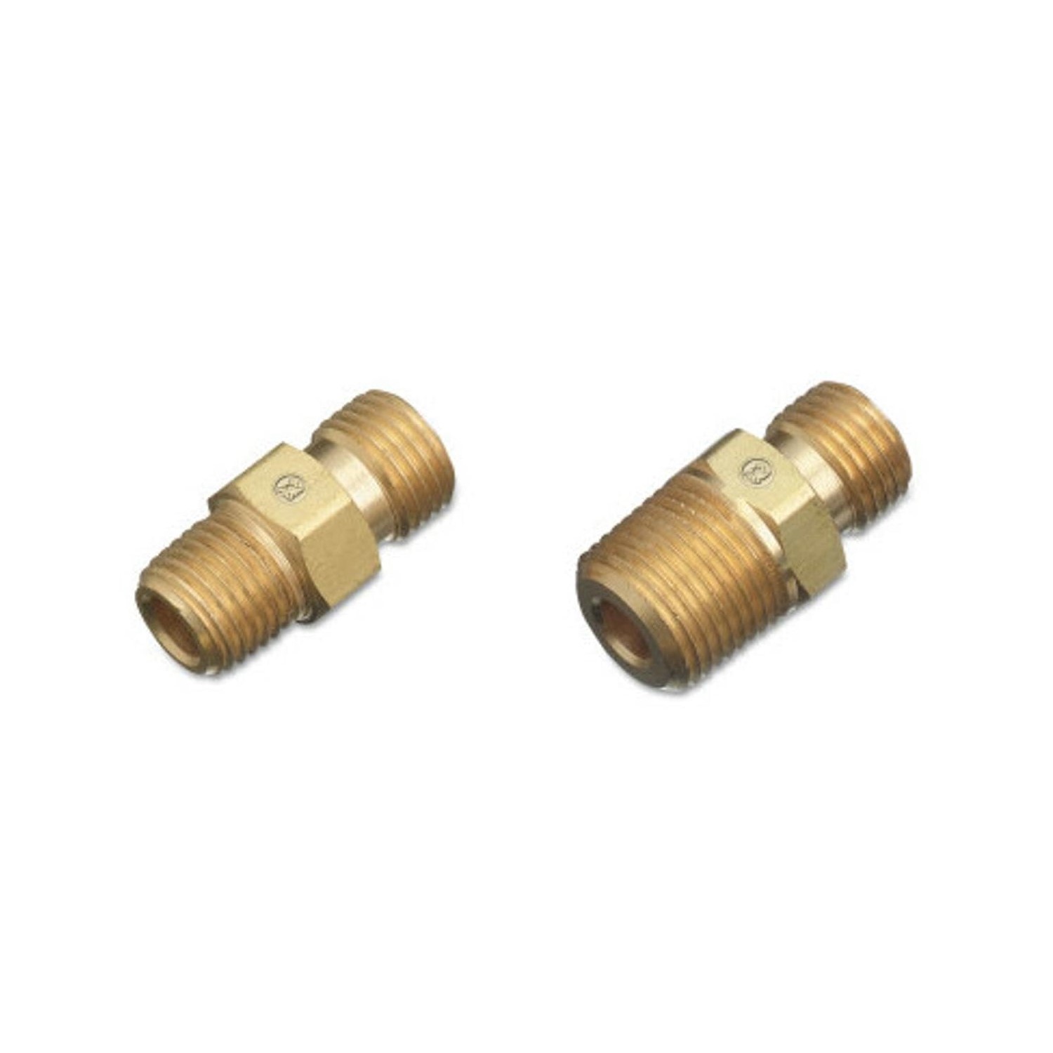 thumbnail image 2 of Western Enterprises 132 Brass Adaptor - 1/8 NPT Male To A Size Oxygen Fitting | USA Made 2 of 4