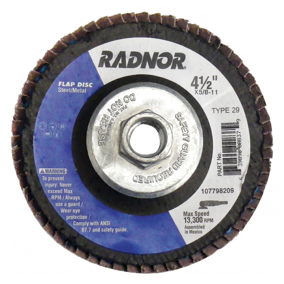 Type 29 Zirconia Alumina Flap Discs